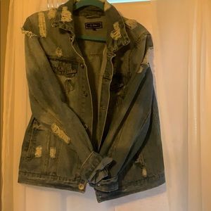 Over sized jean jacket